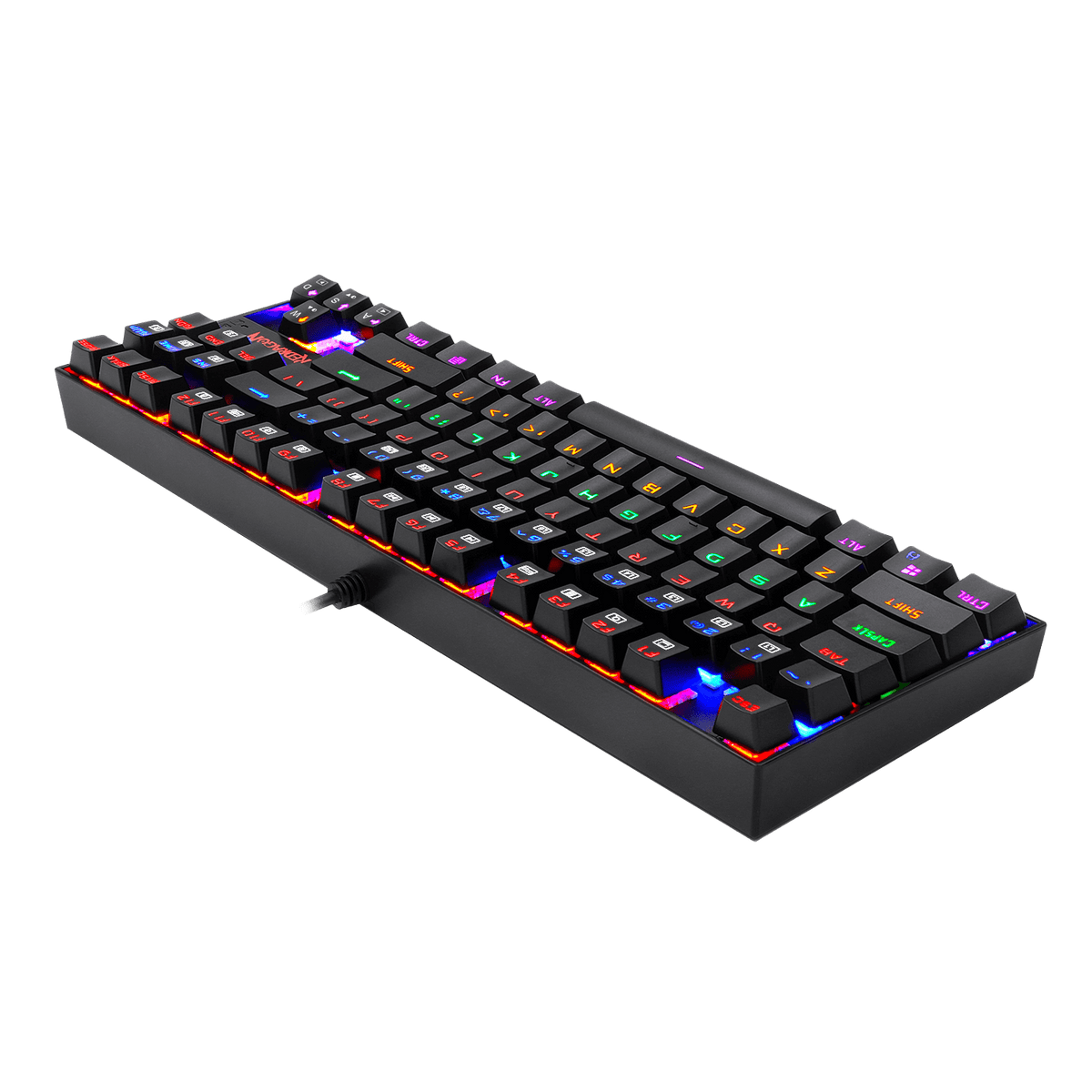KUMARA K552 LED Rainbow Backlit Wired Keyboard, image 7 of 8