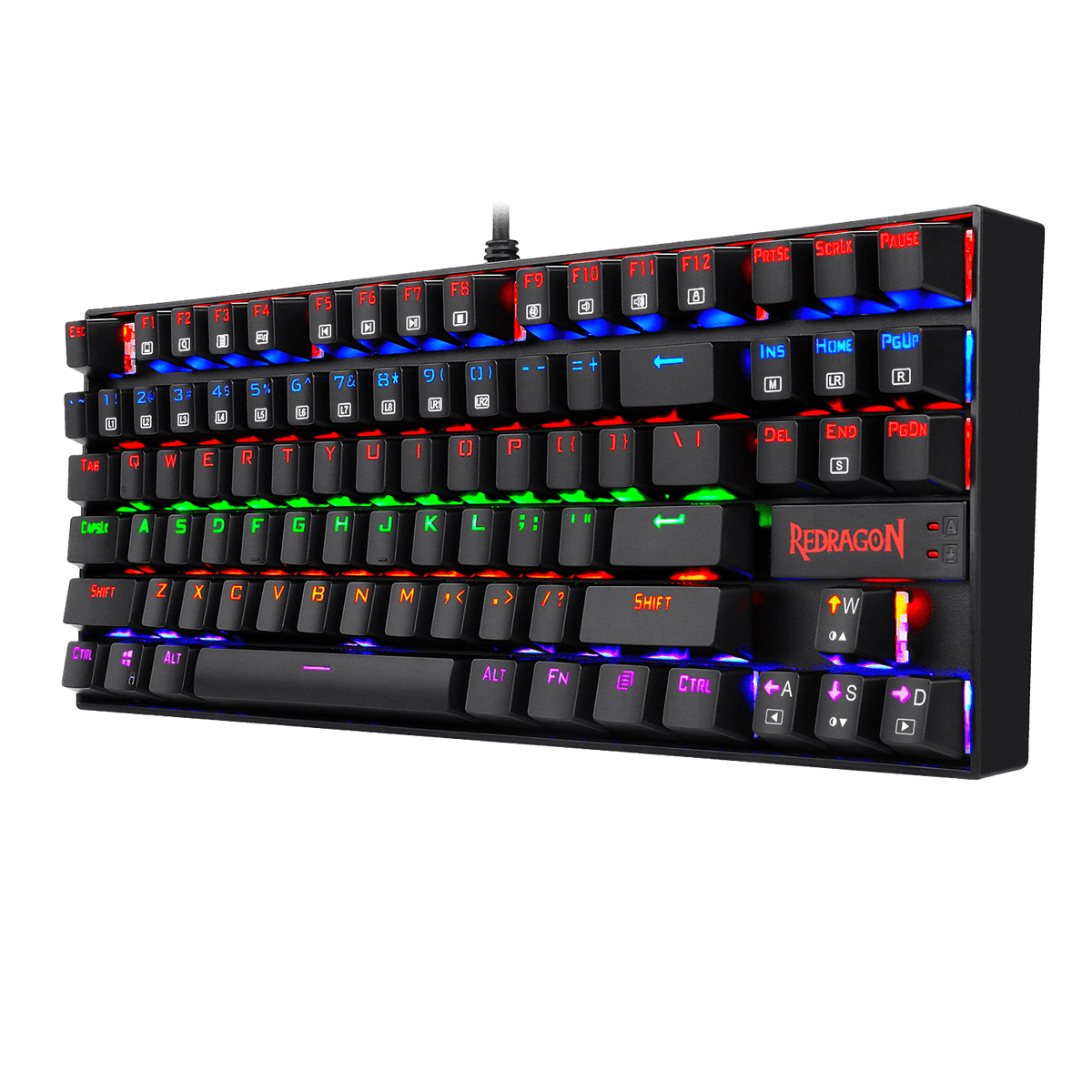 KUMARA K552 LED Rainbow Backlit Wired Keyboard, image 2 of 8