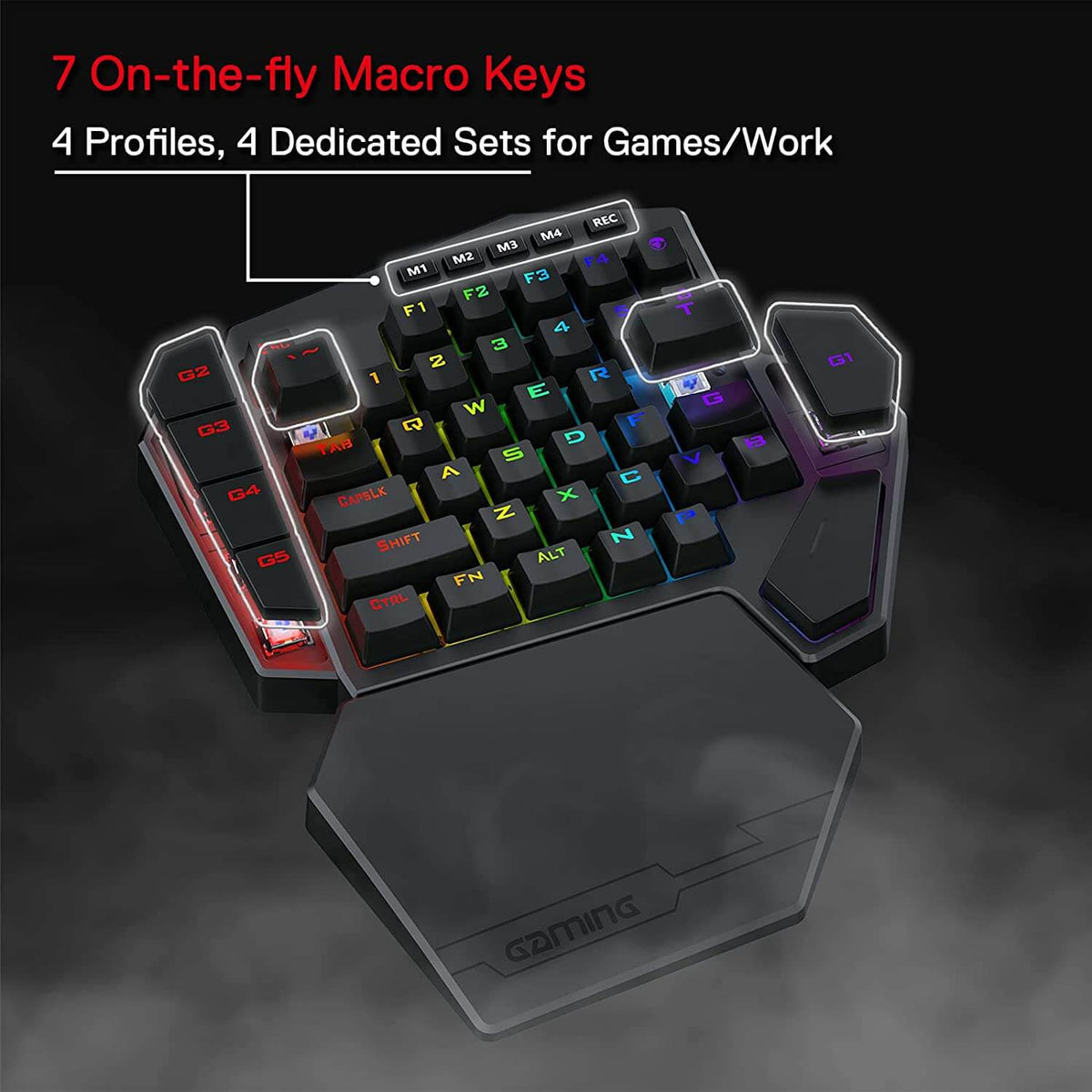 DITI K585 Pro Wireless One-Handed Gaming Keyboard, image 10 of 16 - enlarged view
