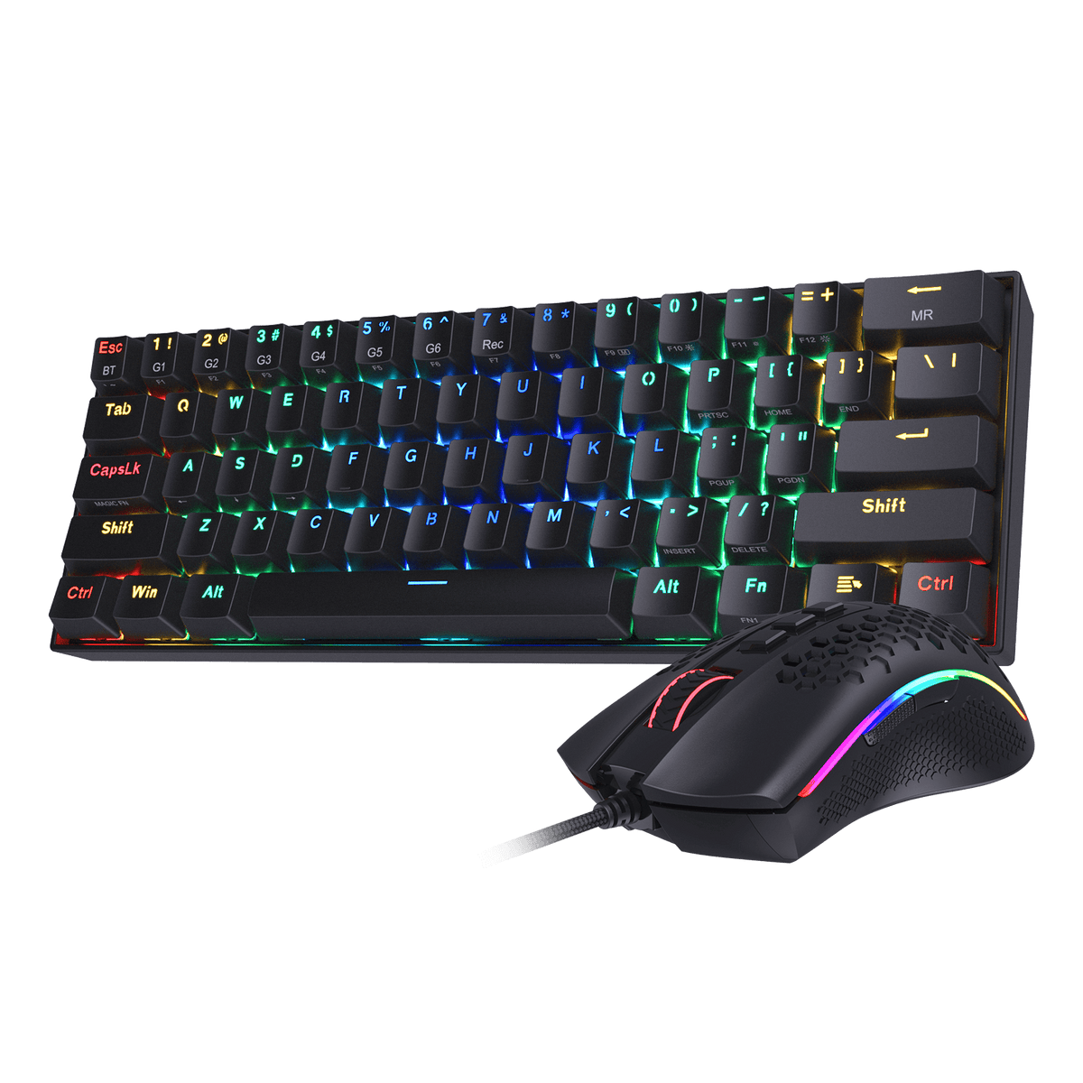 K530 PRO 60% RGB Wireless Mechanical Black Keyboard M808 ..., image 1 of 5