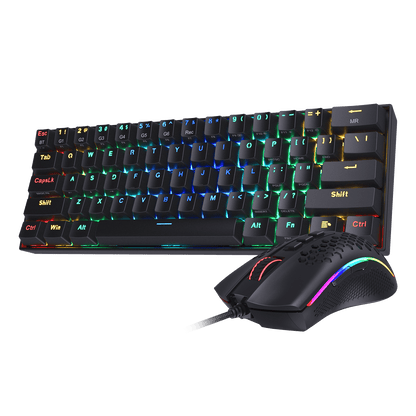 K530 PRO 60% RGB Wireless Mechanical Black Keyboard M808 Black Lightweight RG... - thumbnail 1