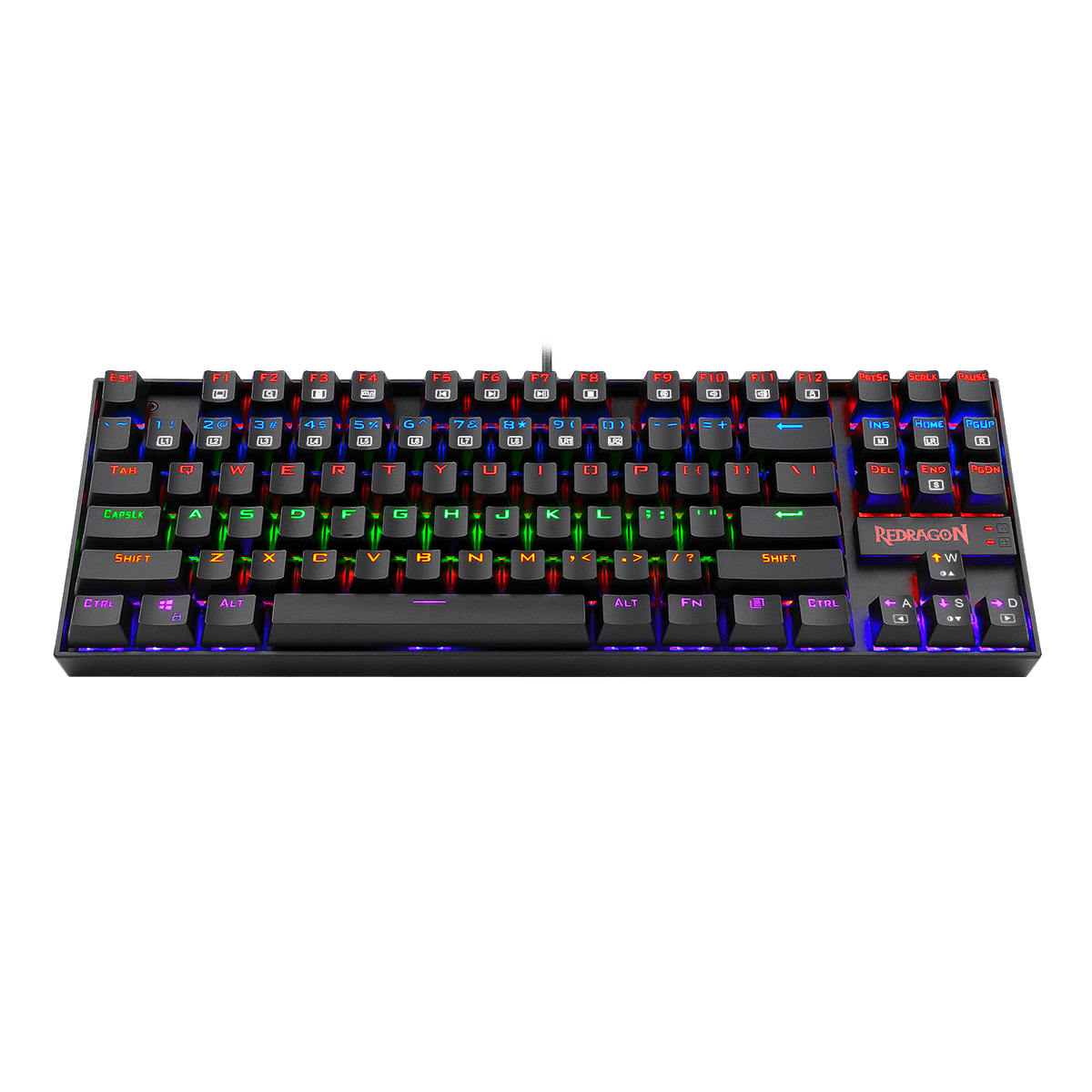 KUMARA K552 LED Rainbow Backlit Wired Keyboard, image 4 of 8 - enlarged view