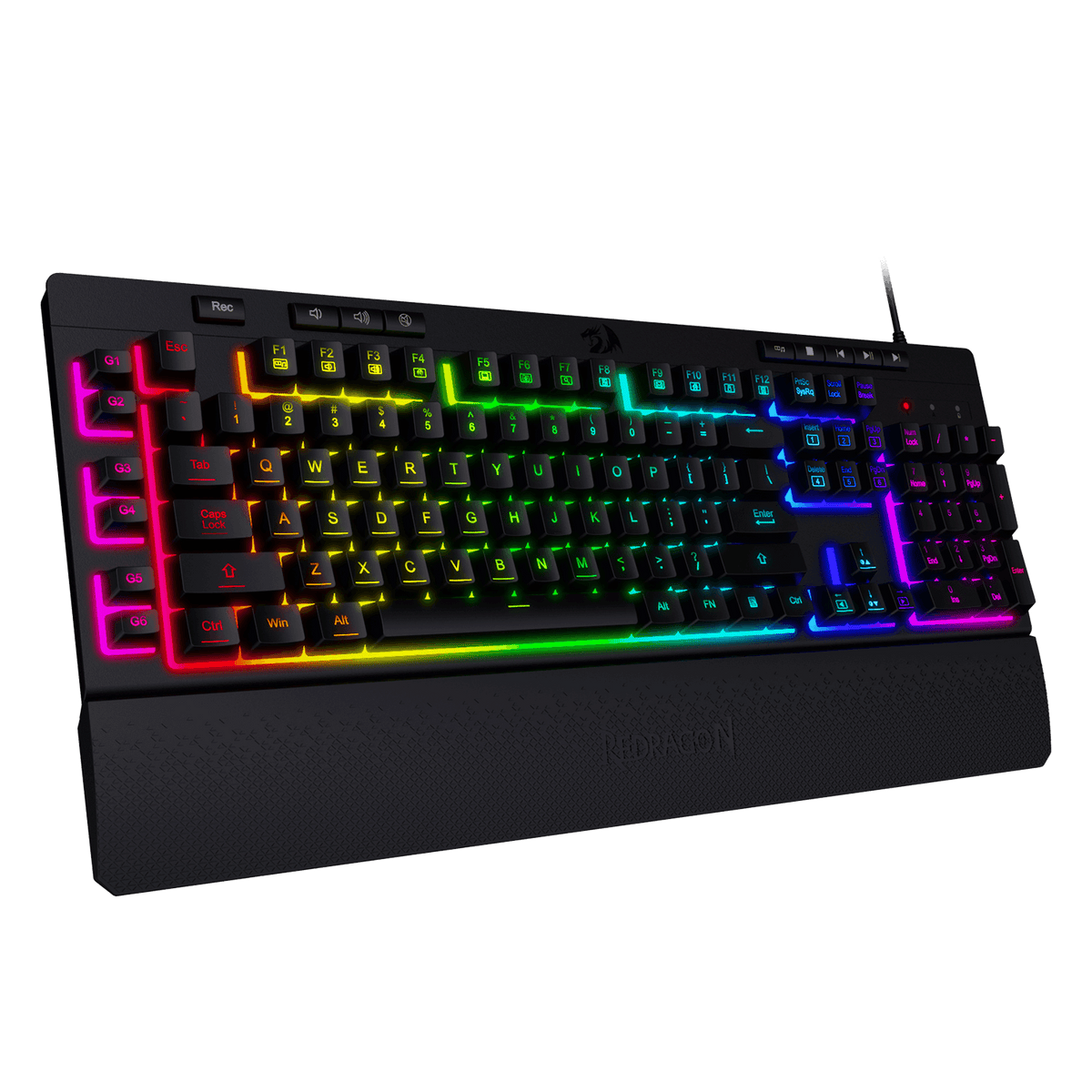 SHIVA K512 Membrane Gaming Keyboard, image 7 of 10 - enlarged view