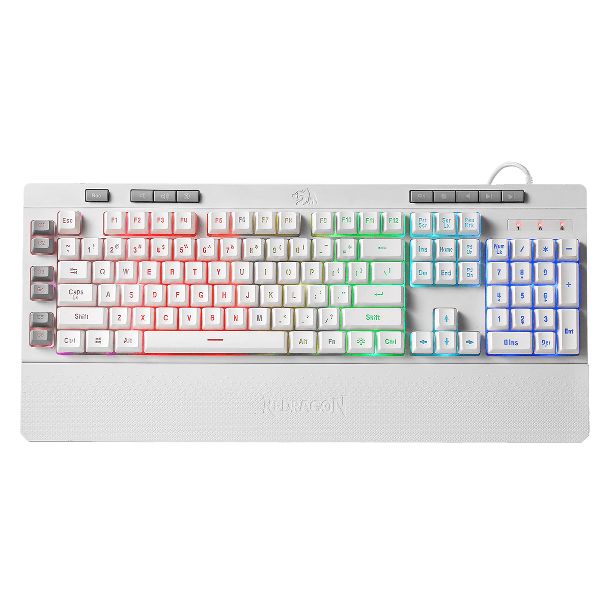 SHIVA K512 WHITE Membrane Gaming Keyboard, image 1 of 6 - enlarged view