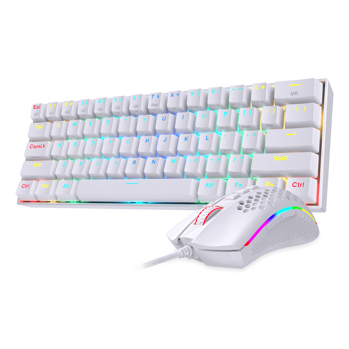 K530 PRO 60% RGB Wireless Mechanical White Keyboard (Brow..., image 2 of 6 - enlarged view